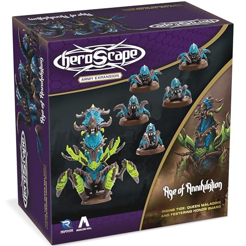 Renegade Game Studios | Heroscape: Rising Tide – Queen Maladrix & Festering Honor Guard Army Expansion von Renegade Game Studios