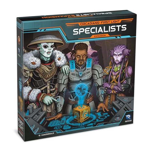 Renegade Game Studios: Circaadians First Light: Specialists Expansion, New Specialist Dice and Outposts, 1-4 Players 14 and up, 60-90 min to Play.Expansion Content, Core Game Needed to Play Renegade Game Studios: Circaadians First Light: Specialists Expansion, New Specialist Dice and Outposts, 1-4 Players 14 and up, 60-90 min to Play.Expansion Content, Core Game Needed to Play von Renegade Game Studios