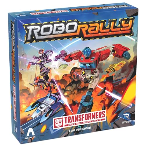 Renegade Game Studios: Robo Rally: Transformers – Rennbrettspiel, als legendäre Roboter spielen, Aufdrehen und Ausrollen, ab 14 Jahren, 2–4 Spieler, 45–90 Minuten von Renegade Game Studios