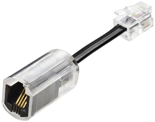 Renkforce Kabel-Entzwirler Adapter [1x RJ10-Stecker 4p4c - 1x RJ10-Buchse 4p4c] 3.00cm Schwarz (tran von Renkforce