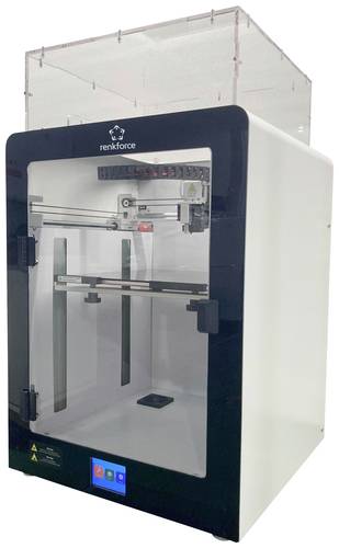 Renkforce Pro 6+ 3D Drucker beheizbares Druckbett, Dual-Düsen-System (Single Extruder) von Renkforce