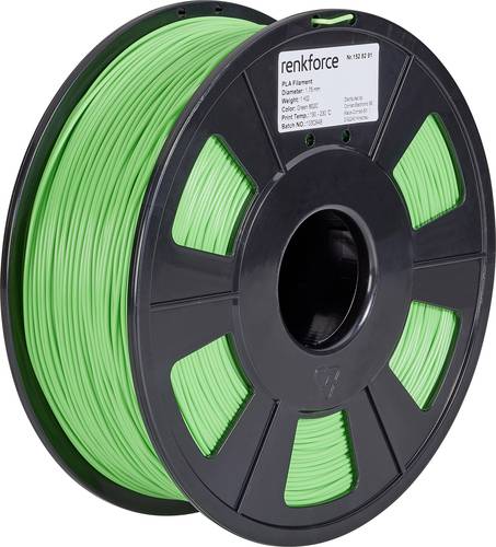 Renkforce RF-4511198 Filament PLA 1.75mm 1000g Grün 1St. von Renkforce