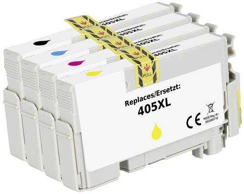 Renkforce Druckerpatrone ersetzt Epson 405XL, T05H6, T05H1, T05H2, T05H3, T05H4 Kompatibel Kombi-Pac von Renkforce