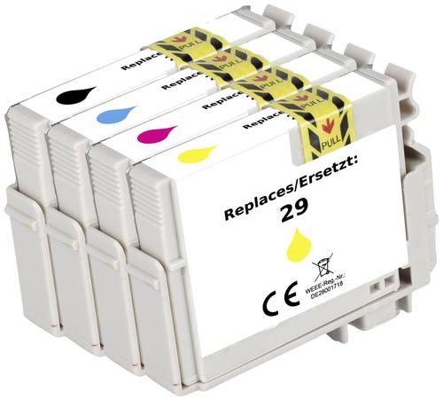 Renkforce Druckerpatrone ersetzt Epson 29, T2986, T2981, T2982, T2983, T2984 Kompatibel Kombi-Pack S von Renkforce