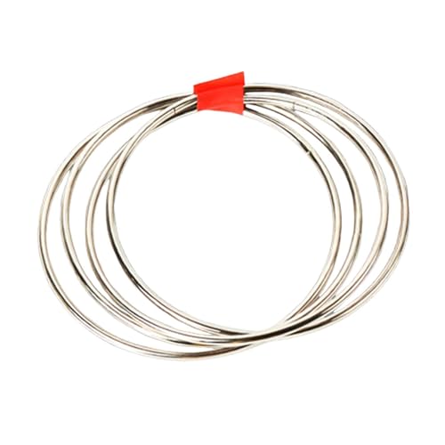 4 Stück Linking Rings Magic 10cm Zauberringe-Trick, Neuheit Heavy Duty Show Magic, Pädagogischer Professioneller Bühnenzaubertrick, Kreativer Verbindungsring, Magische Gimmic Für Die Heimschule von Renopfect