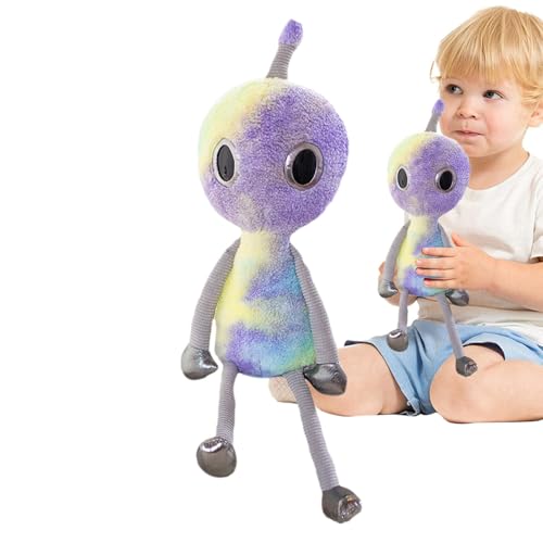 Alien-Plüschtier, 34cm Alien Kuscheltier Alien Actionfiguren,Alien Plüschpuppe Cartoon Anime Stofftier Kissen Umarmbares Stofftier Alien, Kuscheliges Alien-Plüschtier, Entzückende Alien-Figurenpuppen von Renopfect