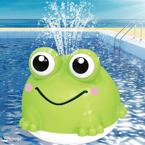 Baby Badewannenspielzeug, Frosch Spray Wasserspielzeug Baby Badespielzeug, Wiederaufladbare Licht Up Frosch Bad Spielzeug Sprinkler Badewanne Pool Wasser Brunnen Spielzeug Für Kleinkinder Kinder von Renopfect