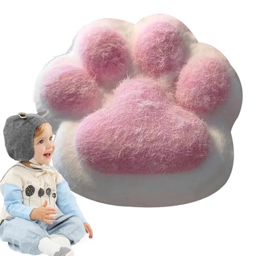 Cat Paw Squeeze Spielzeug, Süße Katzenpfoten Quetschspielzeug Mit Bällen Lustig, Squishy Cat Toy, Kawai-i Flauschige Sensorische Spielzeug, Anti Stress Spielzeug, Zum Konzentrieren, Angst Relief von Renopfect