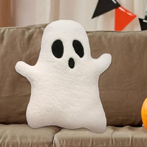 Halloween Geisterkissen, 3D Plüsch Geister, Kreative Halloween Niedlich Gruselige Kissen Puppe Halloween-Geister Dekoratives Kissen Für Kinder Halloween Geburtstagsgeschenke Weiches Bett/Sofa Dekorati von Renopfect