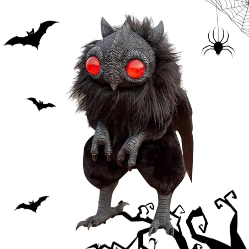 Mottenmann Figur 26cm Halloween Mottenmann Kuscheltiere Mottenmann Puppe Doll Halloween Dekorations Halloween Plüsch Gruselige Gothic Plüschtier Geburtstagsgeschenk Für Zuhause, Spukhäuser Und Hallowe von Renopfect