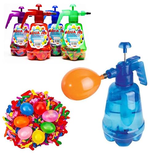 Renopfect 1 Stück Wasserballon Pumpe Mit 500 Wasserbomben Kinder 1,5L Air Balloon Pumpen Set Sommer Outdoor Wasserspielzeug Wiederverwendbare Wasserpumpen, Wasserfüllballonpumpe Kit (Zufällige Farbe) Renopfect 1 Stück Wasserballon Pumpe Mit 500 Wasserbomben Kinder 1,5L Air Balloon Pumpen Set Sommer Outdoor Wasserspielzeug Wiederverwendbare Wasserpumpen, Wasserfüllballonpumpe Kit (Zufällige Farbe) von Renopfect