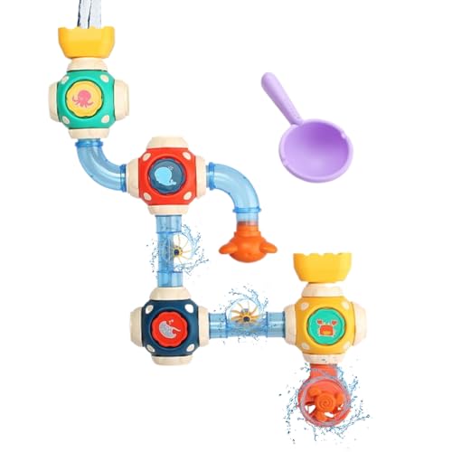 Renopfect Badespielzeug, Pädagogisches Wasserleitungs Badespielzeug, Ab 3 Jahre Mädchen Neue Eltern Badezimmer Badewannen Schwimmbäder Kindertagesstätten Renopfect Badespielzeug, Pädagogisches Wasserleitungs Badespielzeug, Ab 3 Jahre Mädchen Neue Eltern Badezimmer Badewannen Schwimmbäder Kindertagesstätten von Renopfect