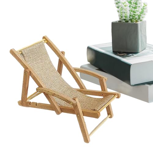 Renopfect Mini Strandstuhl,Miniatur Holz Liegestuhl - Puppenhaus Deko Möbel Kinder Jugendliche Deko Bücherregal Schreibtisch Renopfect Mini Strandstuhl,Miniatur Holz Liegestuhl - Puppenhaus Deko Möbel Kinder Jugendliche Deko Bücherregal Schreibtisch von Renopfect