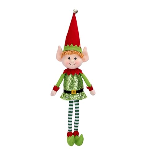 Renopfect Weihnachtselfen Plüsch, Plüsch Elfenpuppe, 60cm Große Weihnachtselfen Dekoration Puppen, Junge/Mädchen Elfen Plüsch Puppen Mit Langen Beinen, Plüsch Elfen Ornamente, Weihnachtself Figur von Renopfect