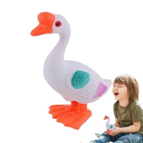 Aufzieh-Ente,Aufzieh-GEH-Ente | Realistische springende Enten für Kinder,Realistisches Enten-Aufziehspielzeug für und Mädchen, niedliches pädagogisches Aufzieh-Entenspielzeug von Renywosi