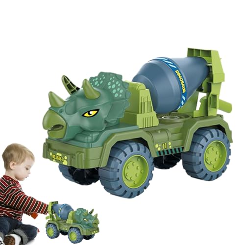 Renywosi Dinosaurier-Transportträger-LKW,Dinosaurier-Technikfahrzeug,Fahrzeug-Dinosaurier-Technik-Transportspielzeug - Fahrzeugträger-Autospielzeug, Dinosaurier-Transporter-LKW-Trägerspielzeug für von Renywosi