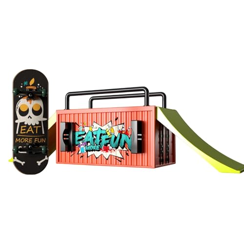 Renywosi Skateboards für Finger,Kleine Skateboards für Kinder - Lustige Skateboard-Spielzeug-Finger-Skateboard-Kits,Hand-Skateboard mit Container-Fingerbrettern, Spielzeug für drinnen und draußen von Renywosi