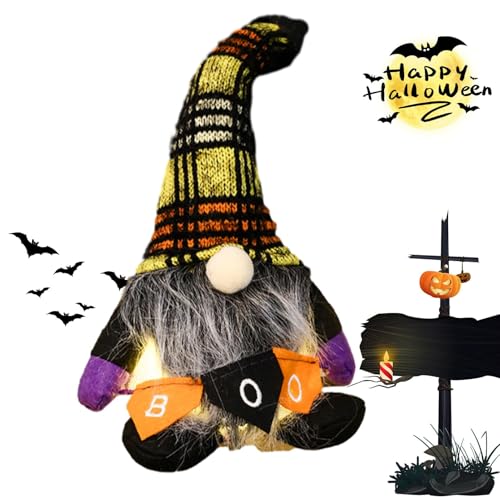 Renywosi e Halloween Plüsch,Halloween e Plüsch | Sitzende e Hexe Plüschpuppe Halloween Tiered Tray Decor | 26 cm/10,23 Zoll Bauernhaus-Küchendekoration, gesichtsloser, handgefertigte Plüschpuppe für von Renywosi