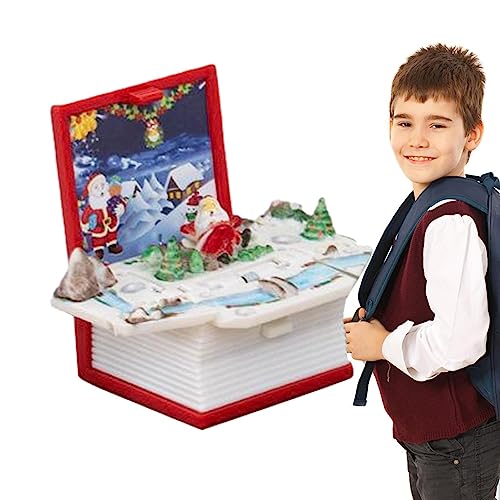 Renywosi Schlüsselanhänger Popup Book - Rucksack Schlüsselanhänger Buch Spielzeug | Spielzeug, kleines Geschenk für Jungen und Mädchen, Rucksack Fidget Toy, Popup für von Renywosi