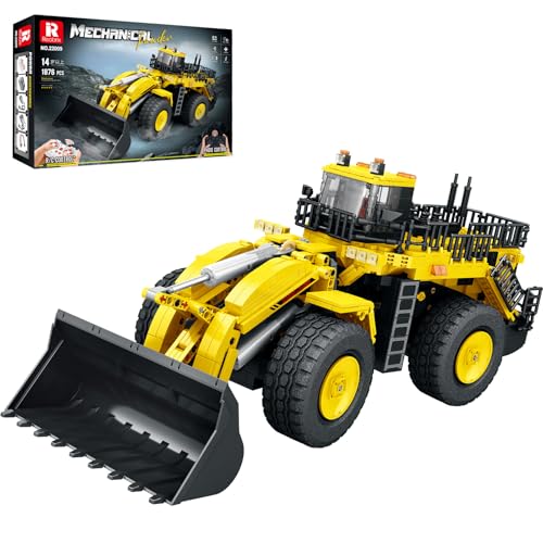 Reobrix Bulldozer Bausteine Set 22009, Engineering Fahrzeug Modellbausatz für Erwachsene, Ferngesteuertes Baggerspielzeug mit Allradantrieb, Geschenke für Jungen und Mädchen ab 14 Jahren, 1876 Teile Reobrix Bulldozer Bausteine Set 22009, Engineering Fahrzeug Modellbausatz für Erwachsene, Ferngesteuertes Baggerspielzeug mit Allradantrieb, Geschenke für Jungen und Mädchen ab 14 Jahren, 1876 Teile von Reobrix