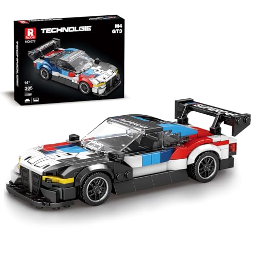 Reobrix Speed Champions M4 GT3 Rennwagen Auto-Spielzeug, Technik Autos Spielzeugauto, Modellautos Klemmbausteine Auto MOC Bausteine, Geschenk für Jungs, Mädchen, Erwachsene und Autofans ab 14 Jahren von Reobrix