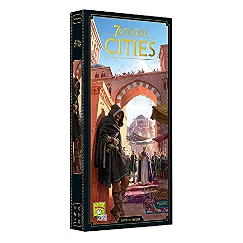 Repos Production, 7 Wonders – Cities, Erweiterung, Kennerspiel, Strategiespiel, 3-7 Spieler, Ab 10+ Jahren, 30+ Minuten, Deutsch, Meerkleuren von Repos Production