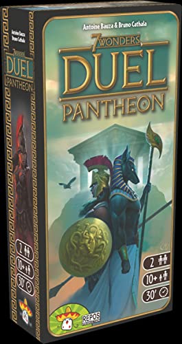 Repos Production, 7 Wonders Duel – Pantheon, Erweiterung, Kennerspiel, Strategiespiel, 2 Spieler, Ab 10+ Jahren, 30+ Minuten, Deutsch von Repos Production