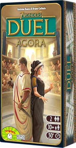 Repos Production, 7 Wonders Duel: Agora Expansion, Board Game, Ages 10+, 2 Players, 30 Minutes Playing Time von Repos Production