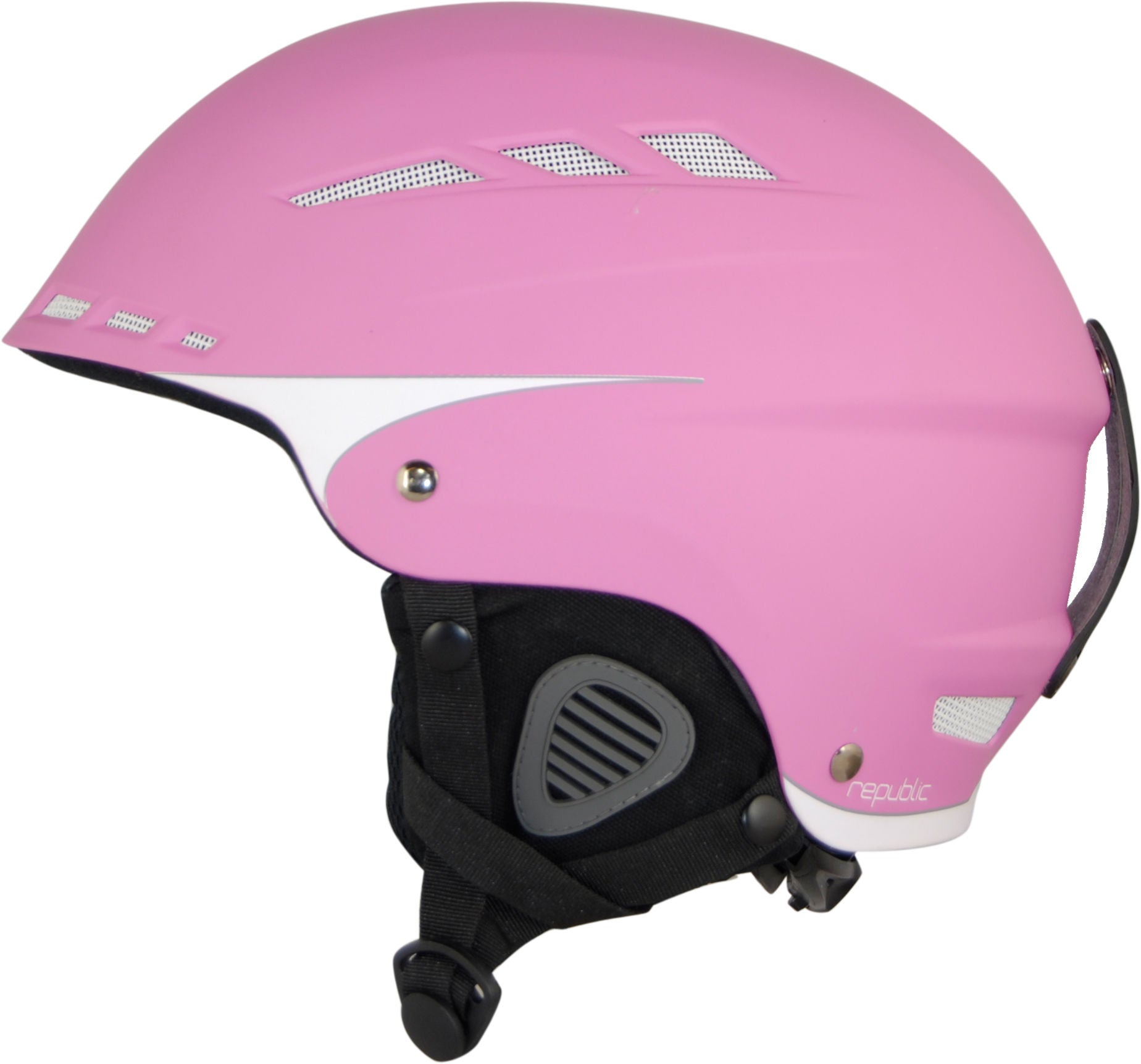 Republic R200 Skihelm, White/Pink 51-53 von Republic