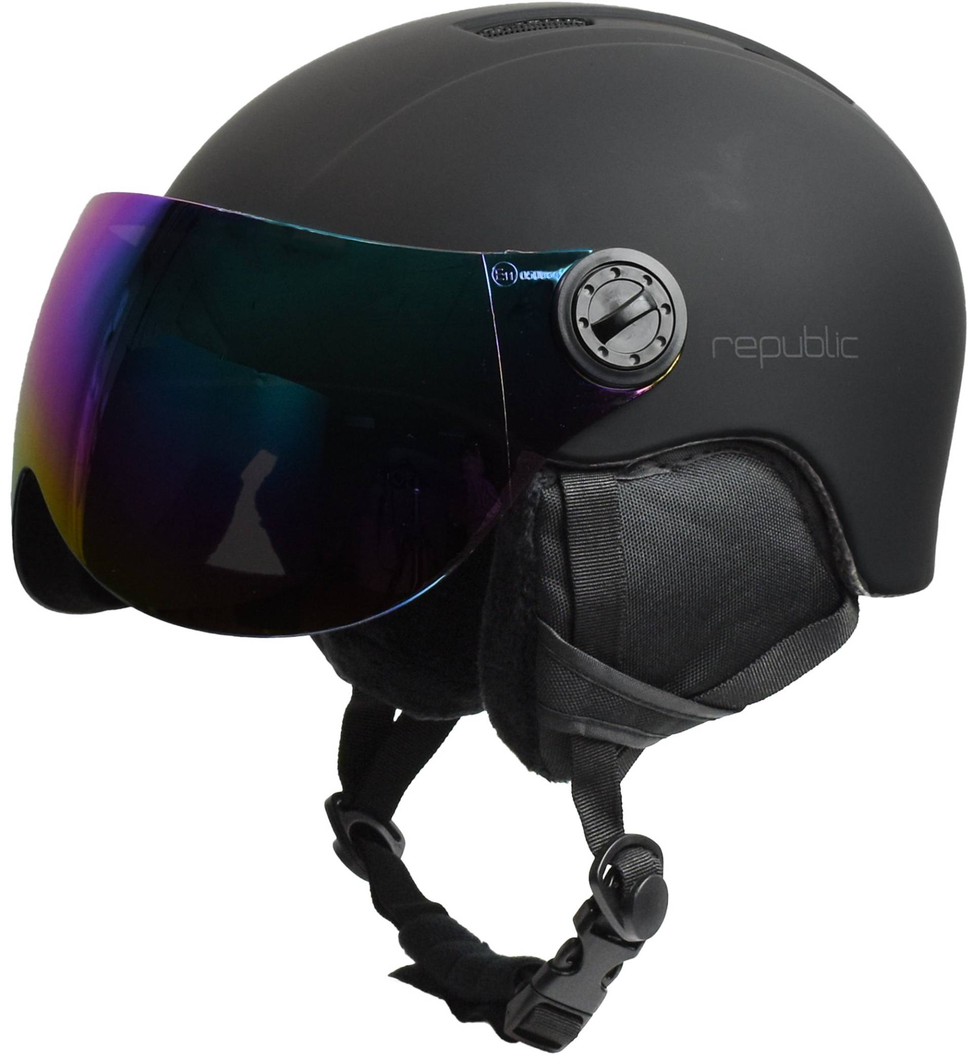 Republic R550V JR Skihelm, Schwarz, 50-54 von Republic