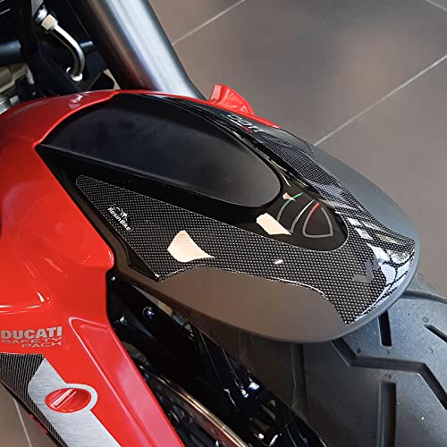 Resin Bike Aufkleber für Motorrad Kompatibel mit Ducati Multistrada V4 2021. Vorderer Kotflügelschutz vor Stößen und Kratzern. 3D-Harzklebstoff - Stickers - Made in Italy von Resin Bike