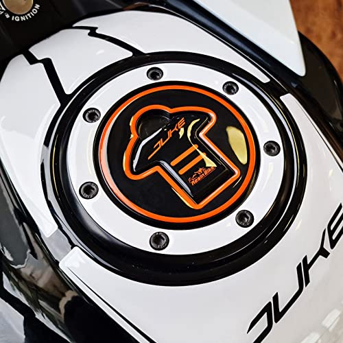 Resin Bike Aufkleber für Motorrad Kompatibel mit KTM Duke 390 200 2021 2022. Tankdeckelschutz vor Stößen und Kratzern. 3D-Harzklebstoff - Stickers - Made in Italy von Resin Bike