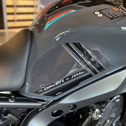 Resin Bike Aufkleber für Motorrad Kompatibel mit Yamaha MT-09 2022. Seitenschutz für den Tank vor Stößen und Kratzern. Paar 3D-Harzklebstoff - Stickers - Made in Italy von Resin Bike