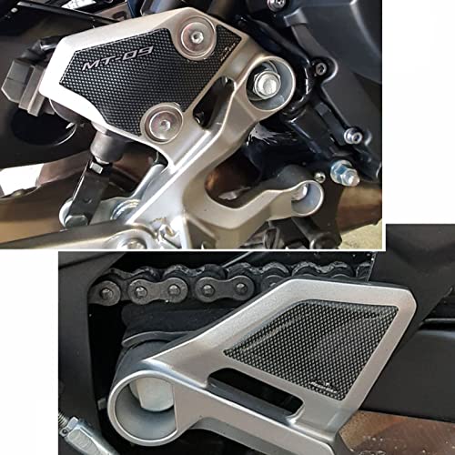 Resin Bike Motorrad-Aufkleber, kompatibel mit Yamaha MT 09 2013 2020, Fersenpolster vor Stößen und Kratzern, Paar 3D-Aufkleber aus geharzt für in Carbon-Effekt von Resin Bike