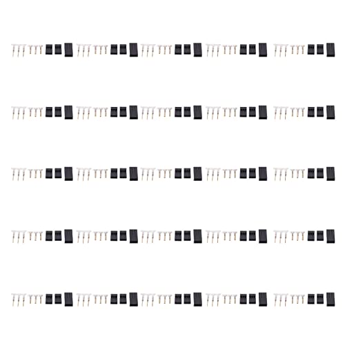 Respicefinem Rc-Anschlusssatz Servostecker männlich 13 × 9 × 1 50 Sätze Servostecker männlich weiblich Anschluss Crimpstiftsatz Anschlusssteckersatz Kompatibel für Jr von Respicefinem