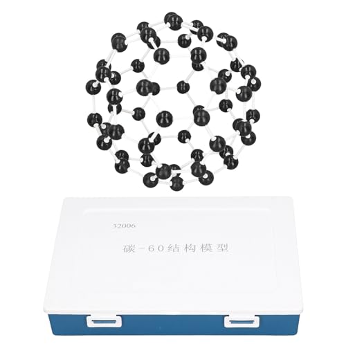 Respicefinem Tight Connection Standard 43. 0×30. 0×8. C60 Molekülstrukturmodell, Kohlenstoff und Kit, Chemie-Demonstrationsmontage, Lehrmittel, hochglänzender Kohlenstoff von Respicefinem