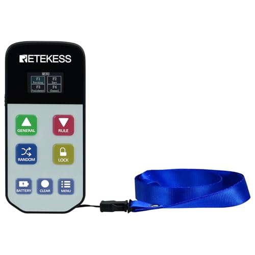 Retekess TM102 Wireless Buzzer, Quiz Buzzer System Host, 3 Antwortmodi, Sperren und Anzeige der Rangliste, Batterie-Erinnerung,für Familientreffen und Spieleabende von Retekess