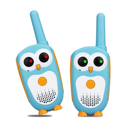 Retevis RT30 Walkie Talkie Kinder, Cartoon-Eule Walkie Talkie Kinder ab 8 Jahre, Geschenke für Kinder, Camping Familienspiel (Blau, 2 STK) von Retevis