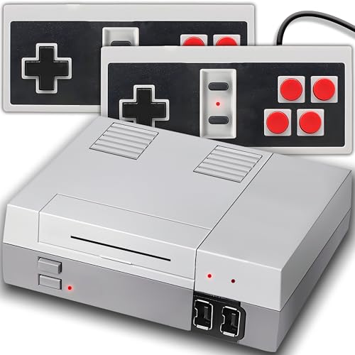 Retoo Spielekonsole Classic Retro Videospielkonsole mit 620 Eingebaut Spielen und 2 Fernbedienungen AV-Ausgang Klassische Konsolen 8-Bit-Spiele für Kinder und Erwachsene Kinderspiele von Retoo