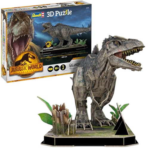 Revell 00240 Jurassic World Park Welt als 3D Puzzle entdecken, Bastelspaß für eine ganze Familie, farbg von Revell