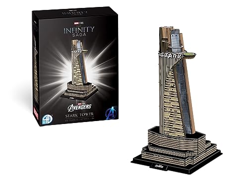 Revell 3D Puzzle I Marvel Stark Tower I 67 Teile I 2 Stunden Bauzeit I für Kinder und Erwachsene ab 8 Jahren I Fördert die Kreativität I Ideale Geschenkidee für jeden Anlass von Revell