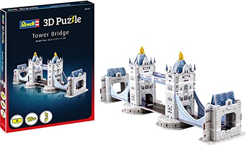 Revell 116 Tower Bridge aus London, eines der bekanntesten Bauwerke Englands, Breite 32,5 cm Zubehör, Farbig von Revell