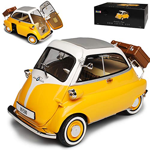 B-M-W Isetta 250 Gelb Weiss 1955-1962 08520 limitiert 500 Stück 1/18 Revell Modell Auto von Revell