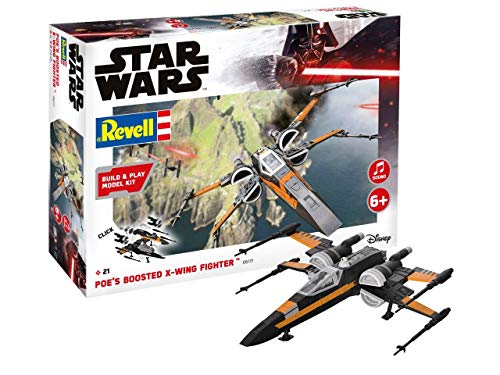 Revell Build & Play RV06777 6777 Star Wars Revell 06777 Poe's Boosted X-Wing Fighter Science Fiction Bausatz 1:78 von Revell