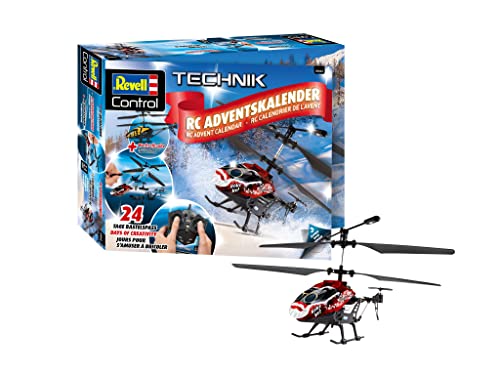 Revell Adventskalender RC Helicopter I Ferngesteuerter Hubschrauber I zum Basteln I RC Adventskalender für Jungen, Mädchen & Erwachsene ab 10 Jahren I Geschenk zu Weihnachten von Revell Control