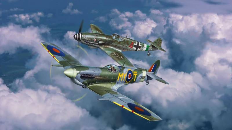 Combat Set Messerschmitt Bf 109 G-10 & Spitfire Mk.V von Revell