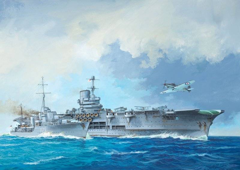 HMS Ark Royal & Tribal Class Destroyer von Revell