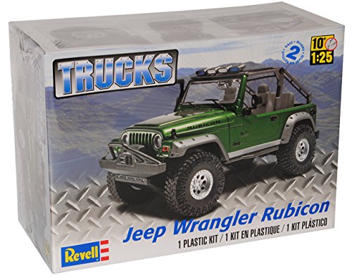 Jeep Wrangler Rubicon Grün 85-4053 Bausatz Kit 1/25 1/24 Revell Monogram Modell Auto von Revell