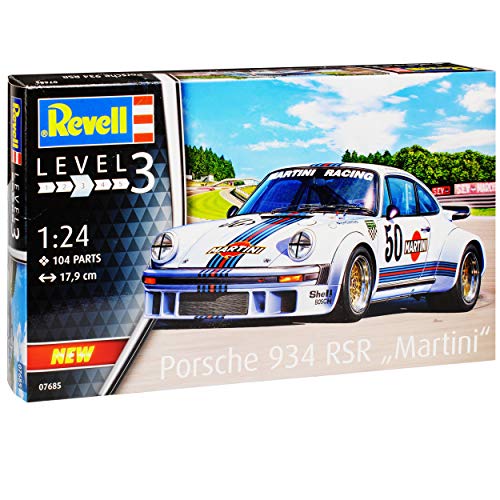 Porsche 911 930 G-Modell 934 RSR Martini Weiss 1974-1989 07685 Bausatz Kit 1/24 Revell Modell Auto von Revell