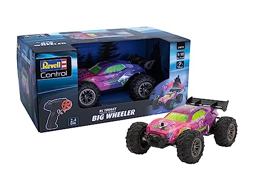 Revell RC Car Big Wheeler - Off-Road-Performance mit Einzelradaufhängung und Stoßdämpfern - Kraftvoller Elektromotor für beeindruckende Geschwindigkeit - Spektakuläre Unterbodenbeleuchtung von Revell